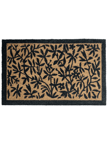 Beliani Fußmatte NUNIVAK in /Beige/Blau - (W) 50 x (L) 80 cm