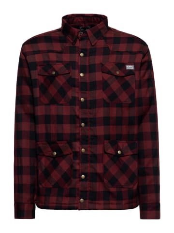 King Kerosin King Kerosin Winterhemd in bordeaux