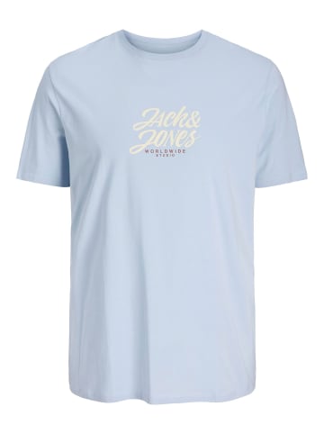 JACK & JONES PLUS T-shirt in Skyway