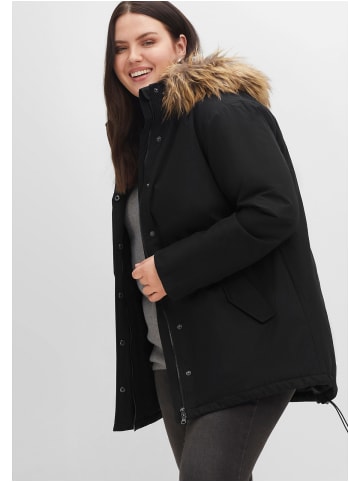 sheego Parka in schwarz