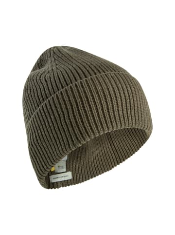 Camel Active Beanie aus einem Baumwoll-Kaschmir Mix in Dunkelbraun
