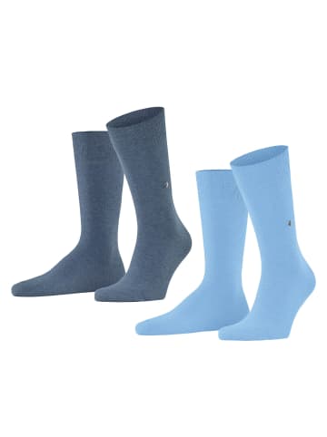 Burlington Socken 2er Pack in Blau (Light Bue)