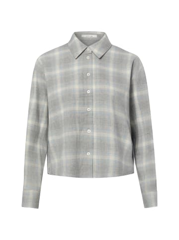 OPUS Flanellbluse Flakaro in hellgrau hellblau