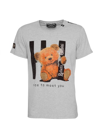 Roberto Geissini Nice to meet you T-Shirt Grau Unisex