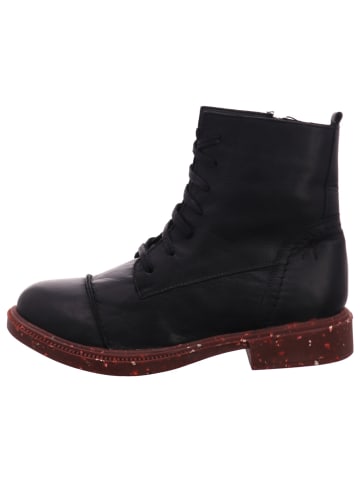 Esgano Damenschnürrstiefel kalt flach  in  Schwarz