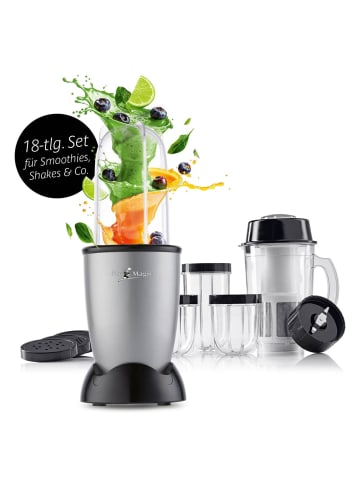 Gourmet Maxx Mixer Mr. Magic 18-tlg. 400W grau/schwarz GS-Zertifikat grau