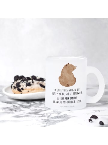 Mr. & Mrs. Panda Tee Tasse Bär Schulterblick mit Spruch in Transparent