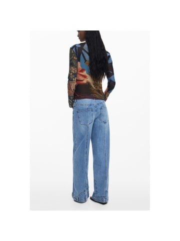 Desigual Schwarzes Polyester-T-Shirt