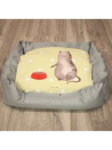 Mr. & Mrs. Panda Katzenkorb Katze Fressen ohne Spruch in Gelb Pastell