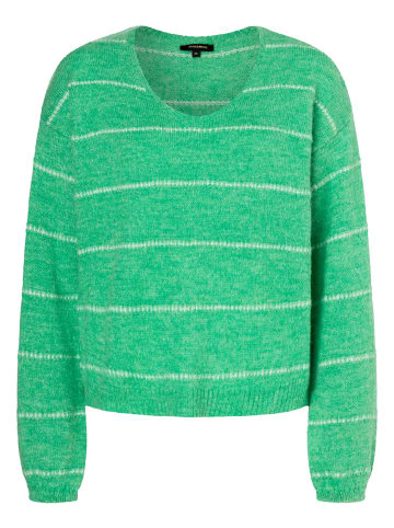 More & More Streifenpullover in knit stripes soft warm green melange