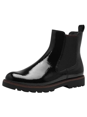 Tamaris Chelsea Boot in BLACK PAT.