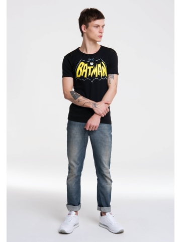 Logoshirt Print T-Shirt Batman – Bat in schwarz