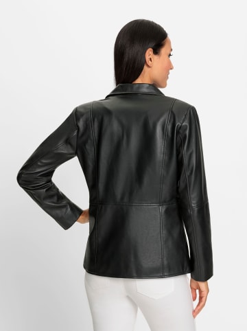Heine Leder-Jacke in schwarz