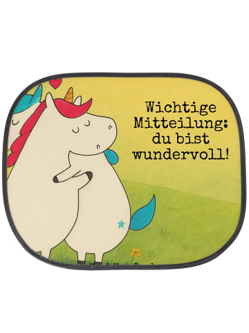 Mr. & Mrs. Panda sonnenschutz Einhorn Mitteilung Design mit Spruch in Weiß