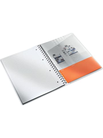 Leitz Collegeblock Wow A4 PP liniert holzfrei 80 Blatt schwarz