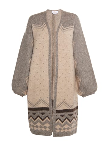 usha FESTIVAL Damen Cardigan in Beige Mehrfarbig