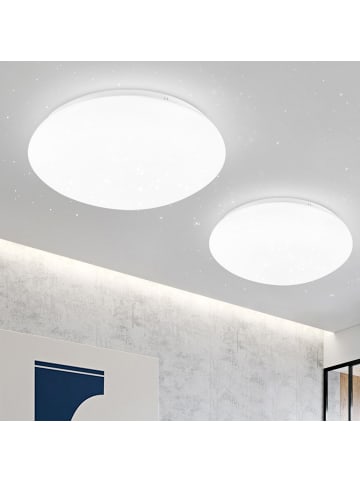 ZMH 2er-Set Deckenleuchte Kaltweiß in Weiß Ø16.5cm