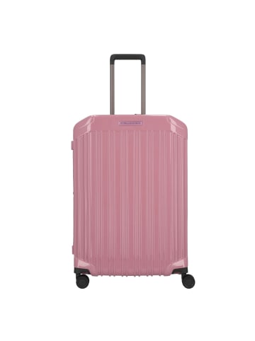 Piquadro PQ-Light 4 Rollen Trolley 69 cm mit Dehnfalte in pink