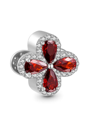 GNOCE Sterling Silber Klee Charm Januar