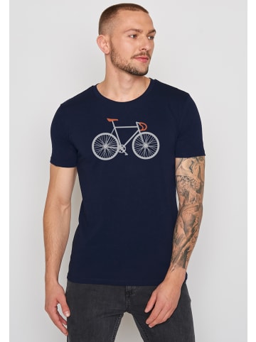 GreenBomb T-Shirt Bike Two in Marineblau
