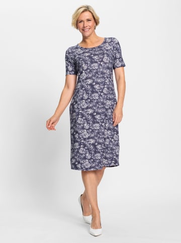 WITT WEIDEN Jerseykleid in marine-ecru-bedruckt