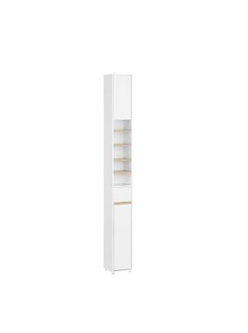 SoBuy Hochschrank in Mattweiß - (W) 20 x (H) 180 x (L) 20 cm