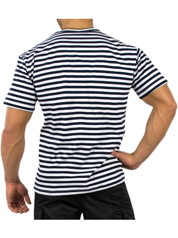 Normani Outdoor Sports Marine T-Shirt Моskau in Marine/Weiß
