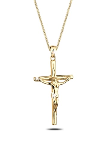 Elli Halskette 925 Sterling Silber Kreuz in Gold