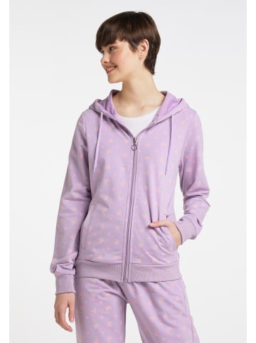 myMo Damen Sweatjacke in Flieder