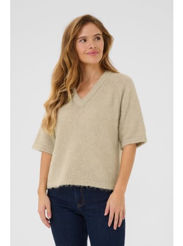 Kaffe Strickpullover KAemilie Baggy fit in Feather Gray Melange