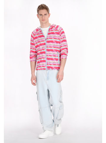 MO Men Jacket in Pink Multicolor
