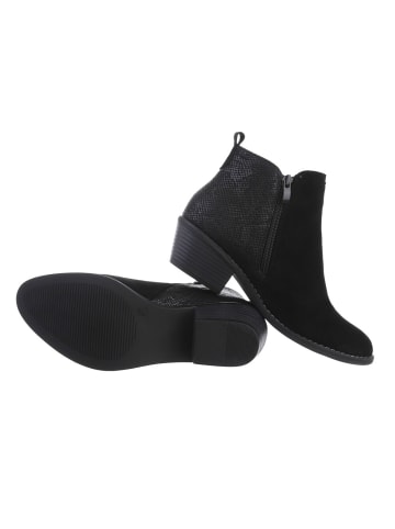 Ital-Design Stiefelette in Schwarz