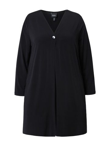 Ulla Popken Shirtjacke in schwarz