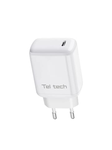 Wisam Teltech Powerladegerät USB-C 30W weiß TCH-04