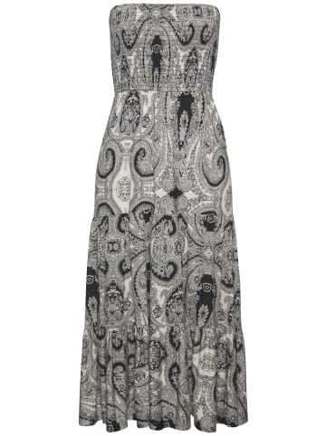 LASCANA 2-in-1-Kleid in schwarz-creme bedruckt