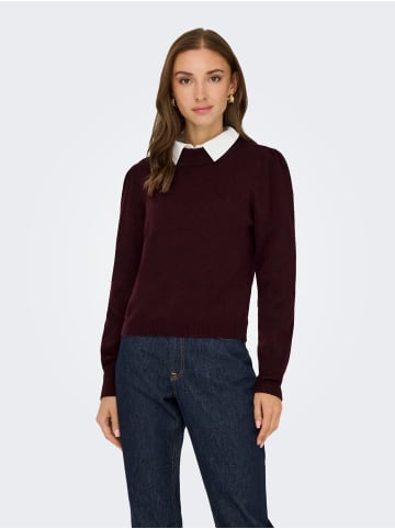 JDY Pullover in Maroon Banner