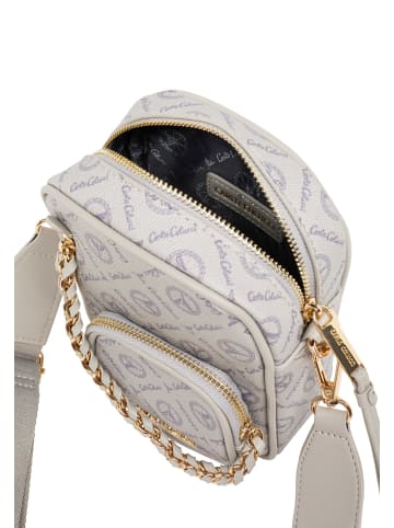 Carlo Colucci Umhängetasche Dellabona in Hellgrau