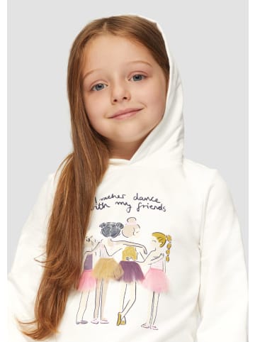 s.Oliver Sweatshirt langarm in Weiß-creme
