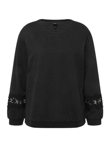 Ulla Popken Sweatshirt in schwarz