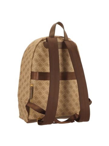 Guess Milano Rucksack 42 cm Laptopfach in beige-brown