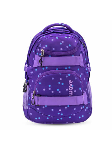 Wave Rucksack Infinity Schulrucksack Tasche "Purple Dots" Kinder Ranzen 10 Jahre