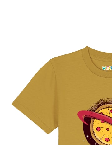 wat? Apparel T-Shirt Pizza Planet in Ocker