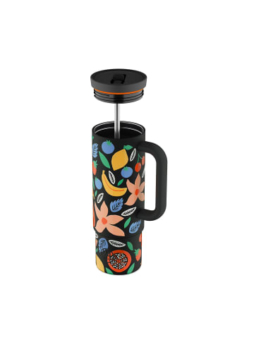 24Bottles Straw Trinkbecher 800 ml in tropical noir