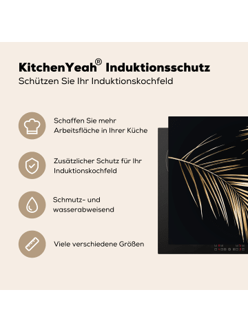 KitchenYeah Herdabdeckplatte Goldene Blätter