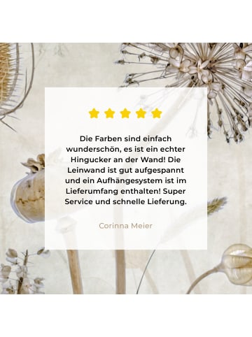 MuchoWow Leinwand bilder Blumen (BxH)