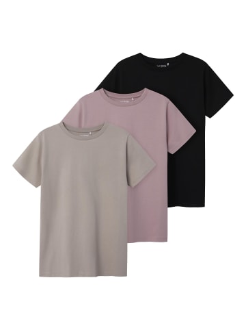 TWO SOON 3er-Pack T-Shirt in Woodrose