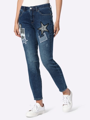 Heine 5-Pocket-Jeans in blue-stone-washed