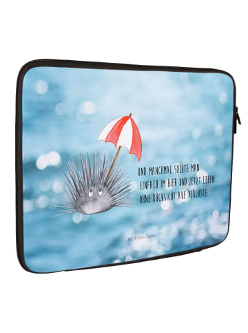 Mr. & Mrs. Panda Notebook Tasche Seeigel mit Spruch in OZeichenanblue