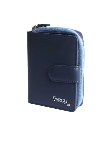 VARGU Echtleder Geldbörse VINEM 1-A in navy - blue