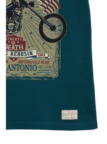 King Kerosin T-Shirt in Blau